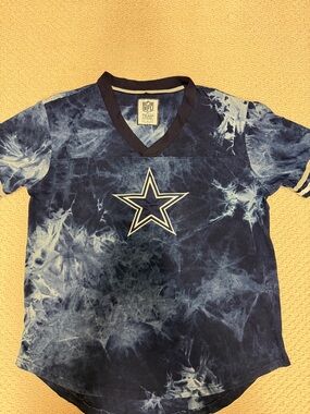 NFL Navy Tie-Dye Dallas Cowboys Star Short Sleeve Tee